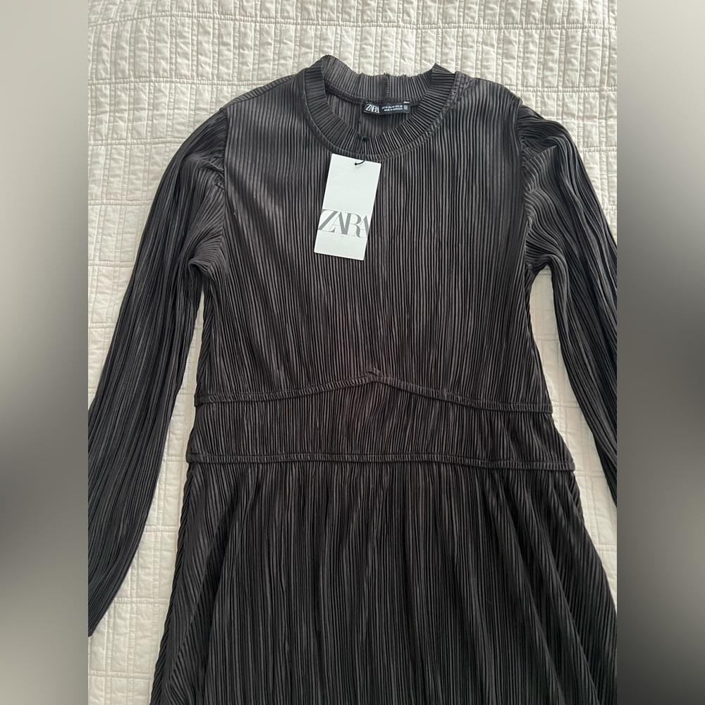 Zara Plissé Dress
